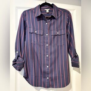 NWOT L.L. Bean Women’s (Medium fit)Soft-Washed Button Down Soft Tencel Shirt